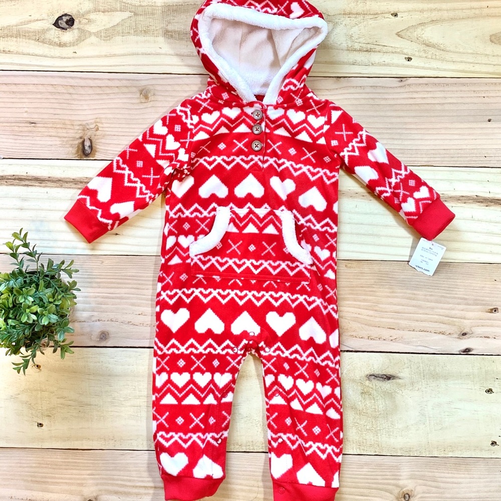 Carter’s Red Hoodie Sleep and Play